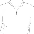 BFF Best Friends Split 2 pcs Breakable Heart Puzzle Pendant Necklace Stainless - Image 3