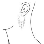 Fashion Statement Boho Sequin Coin Dangle Hoop Huggies Earrings Stainless Steel - Image 6