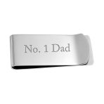 Basic Large Wide Strong Money Clip Card Holder Silver Plated Stainless Steel - Image 10