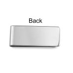 Basic Large Wide Strong Money Clip Card Holder Silver Plated Stainless Steel - Image 7