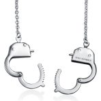 Biker Jewelry Large Handcuff Statement Necklace Stainless Steel Pendant 22 Inch - Image 2