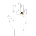 Secret Society Mens Stainless Steel Black Oval Masonic Signet Ring Silver Tone - Image 12