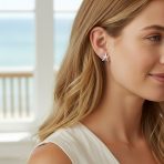 Hawaii Ocean Starfish Stud Earrings in Sterling Silver - Tropical Beach Jewelry - Image 3