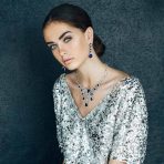 Vintage Art Deco Collar Necklace Set with Teardrop CZ and Earrings Silver Plated - Image 12