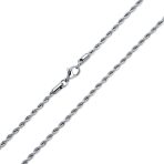 Set of 3 Classic Rope Chain Necklace Stainless 18 20 24 Inch - Image 3