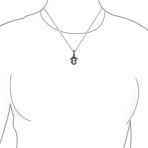 Religious Cross Prayer Box Locket Pendant Momenta Holder .925 Sterling Silver - Image 4
