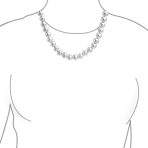 Classic 10MM Sterling Silver Ball Bead Strand Necklace 18 Inch Polished Shine - Image 2