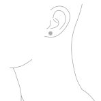 Set of 2 Martini Bezel Set CZ Stud Earrings Gold Plated Sterling Silver 5MM - Image 16