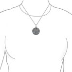 Ancient Viking Celtic Triquetra Triskele Pendant Necklace in Oxidized Silver - Image 2