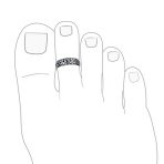 Set of 2 Celtic Trinity Knot Toe Ring Oxidized Sterling Silver Pinky Midi Design - Image 3