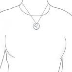 Infinity Circle Quote Sister Bond Pendant Necklace Rose Gold Plated Silver - Image 5
