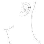Filigree Ear Cuff Cartilage Band Flower Clip Wrap Earrings - Image 2