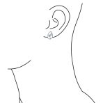 Classic Simple Dome Teardrop Clip On Earrings .925 Sterling Silver - Image 3