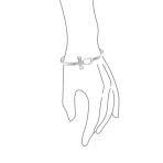 Fine Sterling Silver Ankh Cross Bangle Bracelet - Spiritual Key of Life Jewelry - Image 3