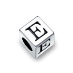 Block Letter Alphabet Initial Charm Bead .925 Sterling Silver For European Bracelet - Image 5