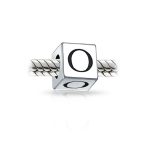 Block Letter Alphabet Initial Charm Bead .925 Sterling Silver For European Bracelet - Image 28