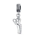 Diva Hair Stylist Dangle Charm Bead for European Bracelet
