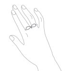 Elegant CZ Pave Cubic Zirconia Two Finger Statement Infinity Ring Sterling Silver - Image 5