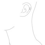 Minimalist Geometric CZ Bezel Triple Band Ear Cuff Cartilage Earrings Silver - Image 4