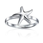 Dainty Simple Nautical Tropical Starfish Ring .925 Sterling Silver - Image 15