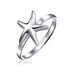 Dainty Simple Nautical Tropical Starfish Ring .925 Sterling Silver - Image 4