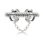 Bead Charm Safety Chain Spacer Stopper Charm Bead .925 Sterling Silver - Image 5