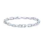 Solid Heavy .925 Sterling Silver Forzata Nautical Anchor Chain Link Bracelet 8.5" - Image 2