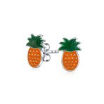 Watermelon Apple Pineapple Cupcake Strawberry Cherry Enamel Stud Earrings - Image 2