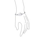 Sterling Silver ID Bracelet with Round Monogram - Polished & Durable Design - Image 5