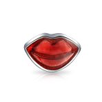 Set of 2 Valentine Kiss Lips & Red I Love You' Heart Charm Bead Sterling Silver Fits European Bracelet - Image 5