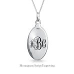 Religious Patron of Safe Travel Saint Christopher Oval Medal Pendant Necklace Silver - Image 3