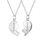 2 PCS BFF Best Friend Sisters Heart Puzzle Pendant Necklace - Image 5
