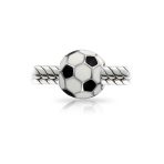 Player Sports Soccer Mom Charm Bead Sterling Silver for European Bracelet - Image 2