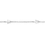 Dainty Celestial Star Anklet Ankle Bracelet Sterling Silver 9-10 Inch - Image 2