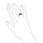 Silver Ring: Wise Bird Night Owl Band Oxidized Sterling Sterling - Image 12