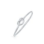 Tiny Stackable Religious Infinity Love Knot Ring 1MM Band .925 Sterling Silver