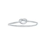 Tiny Stackable Religious Infinity Love Knot Ring 1MM Band .925 Sterling Silver - Image 2