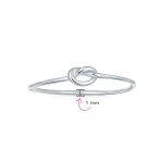 Tiny Stackable Religious Infinity Love Knot Ring 1MM Band .925 Sterling Silver - Image 4