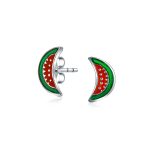 Watermelon Apple Pineapple Cupcake Strawberry Cherry Enamel Stud Earrings