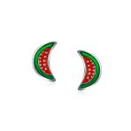Watermelon Apple Pineapple Cupcake Strawberry Cherry Enamel Stud Earrings - Image 6