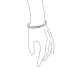 Twisted Rope Thick Bangle Bracelet .925 Sterling Silver - Image 3