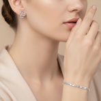 Ayllu Heart Infinity Clover Love Luck & Unity Bolo Bracelet & Stud Earrings - Image 2