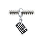 Personalized Math Wiz Dangle Charm Bead Sterling Silver for European Bracelet - Image 4