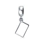 Personalized Math Wiz Dangle Charm Bead Sterling Silver for European Bracelet - Image 2