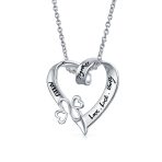 Ayllu Heart Infinity Clover Pendant Necklace Love and Luck
