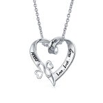 Ayllu Heart Infinity Clover Pendant Necklace Love and Luck