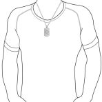 Geometric Men's CZ Dog Tag Pendant Necklace Silver Stainless Steel 24 InchChain - Image 2