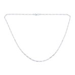 2MM Strong Solid .925 Sterling Silver Figaro Link Chain Necklace - Image 2