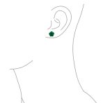 Romantic 3D Carved Flower Pink Peach Rose Stud Earrings Lightweight 10MM - Image 62