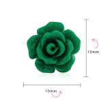 Romantic 3D Carved Flower Pink Peach Rose Stud Earrings Lightweight 10MM - Image 49